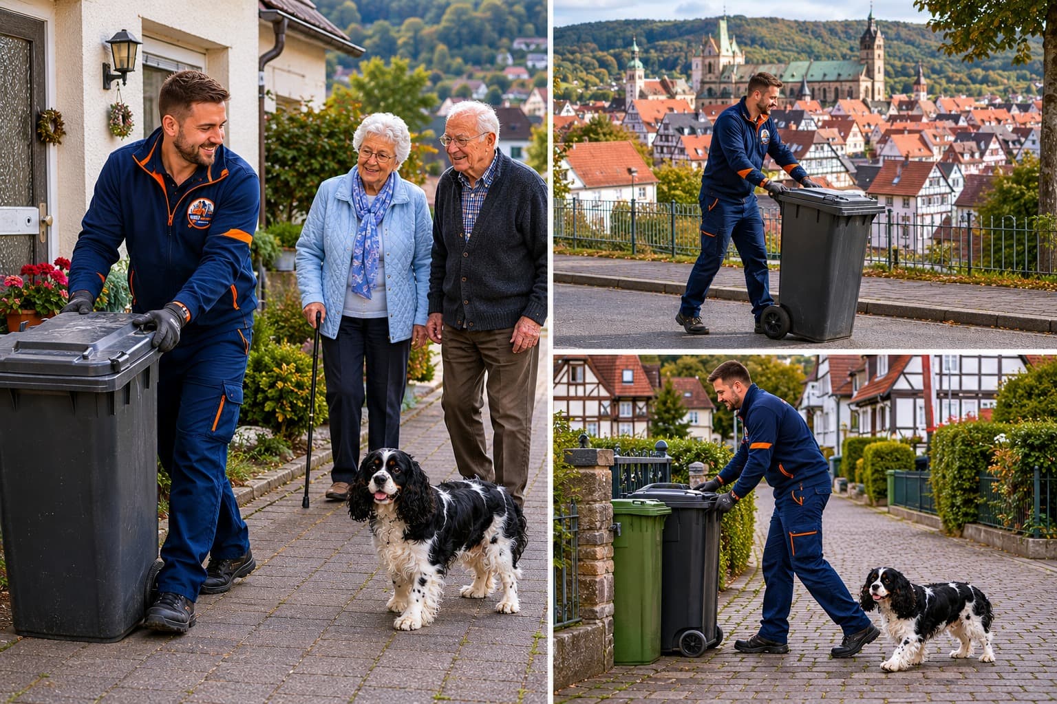 Putting out the bins